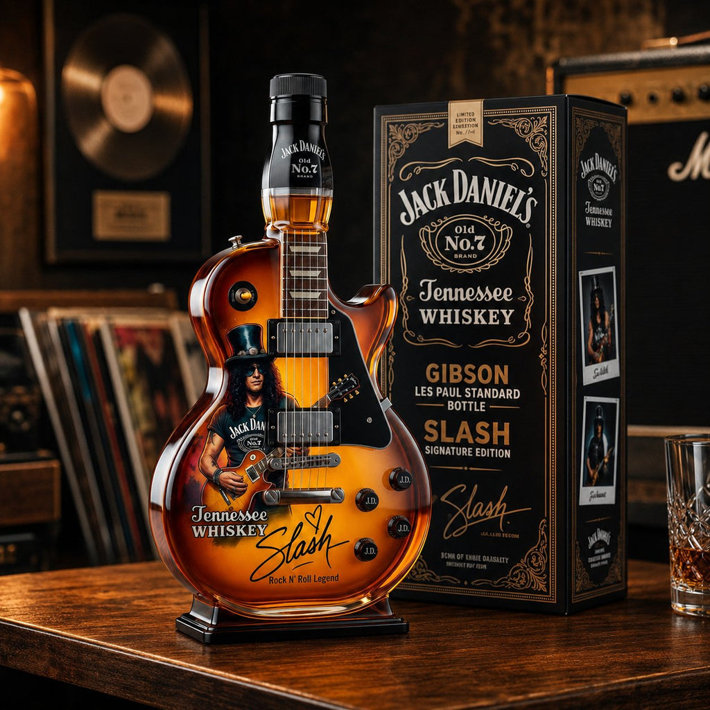 Appetite for Rock: Vintage Sunburst Guitar Figurine Spirit Bottle