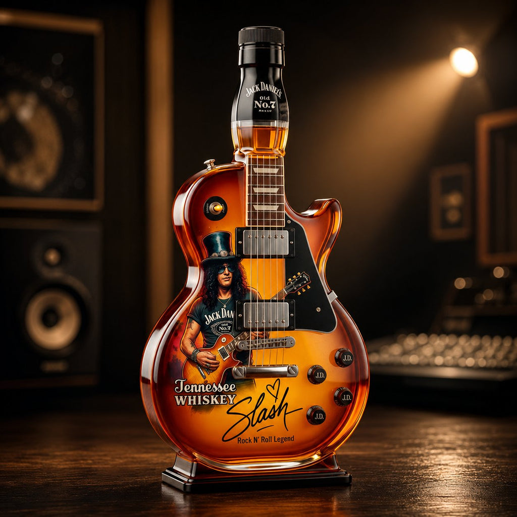 Appetite for Rock: Vintage Sunburst Guitar Figurine Spirit Bottle