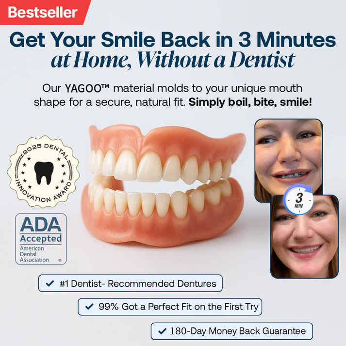 🦷Yagoo® Custom-Fit Full Functional Dentures Make you more confident