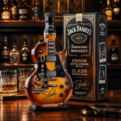 Appetite for Rock: Vintage Sunburst Guitar Figurine Spirit Bottle