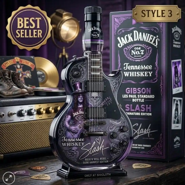 Appetite for Rock: Vintage Sunburst Guitar Figurine Spirit Bottle