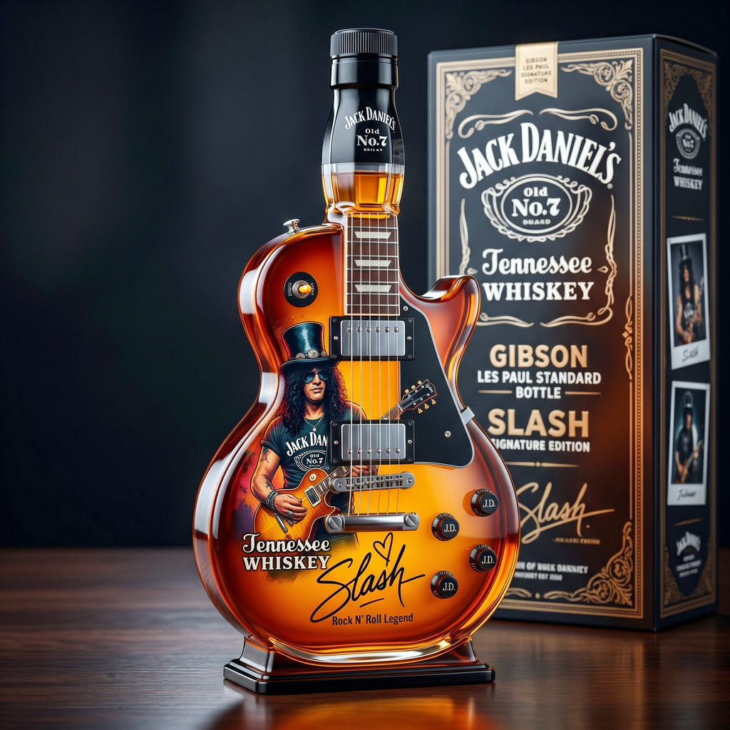 Appetite for Rock: Vintage Sunburst Guitar Figurine Spirit Bottle